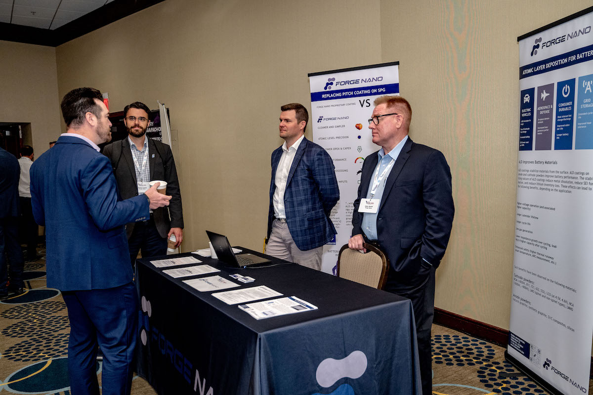 Forge Nano leaders at a trade show